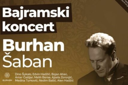 "Bajram dođe, mirišu avlije": Bajramski koncert Burhana Šabana u Domu mladih