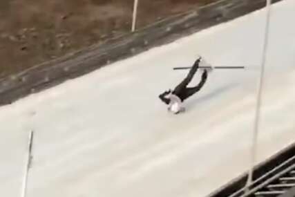 Strašna nezgoda u Vikersundu: Italijanski skakač doživio težak pad (VIDEO)