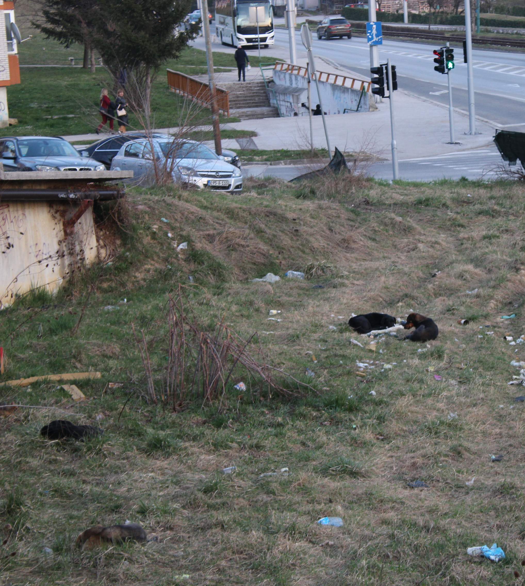 FOTO: NAPUŠTENO GRADILIŠTE U IGMANSKOJ ULICI UZ AUTOBUSKO STAJALIŠTE BIOKOVO