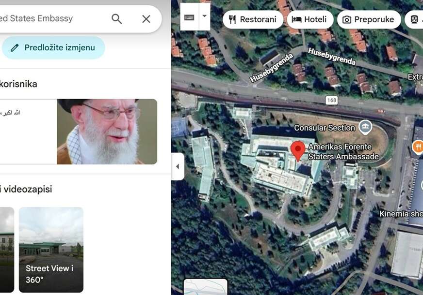 FOTO: SCREENSHOT/GOOGLE MAPS

