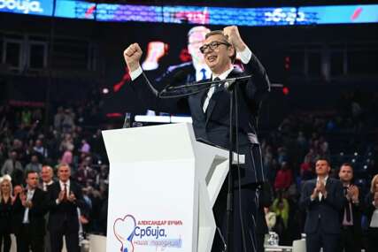 Vučić u Beogradskoj areni se obratio pristalicama: Tražim najubjedljiviju pobjedu do sada na izborima