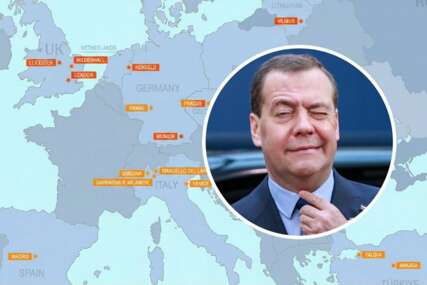 Rusija objavila kartu s lokacijama u Evropi. "To su mete. Mirno spavajte, partneri"