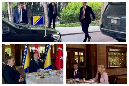 Komšić, Cvijanović i Bećirović doručkovali u Antaliji sa Erdoganom (VIDEO)