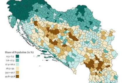 Mapa koja je šokirala Jugoslaviju: Kako je 1961. godine pismenost podijelila državu na dva svijeta?