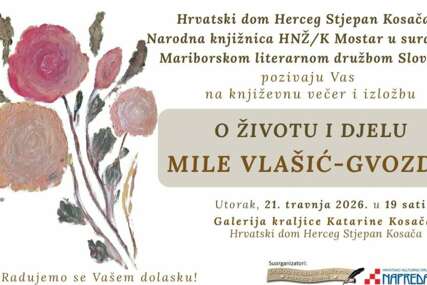Književna večer i izložba u sjećanje na Milu Vlašić-Gvozdić u utorak u Mostaru