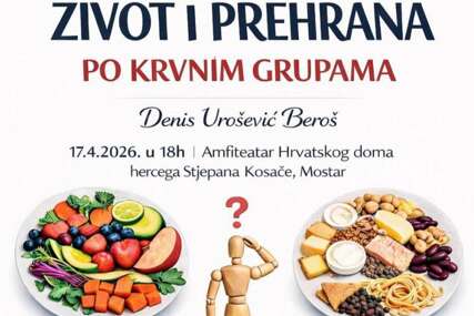 U Mostaru predavanje o prirodnom pristupu zdravlju kroz krvne grupe