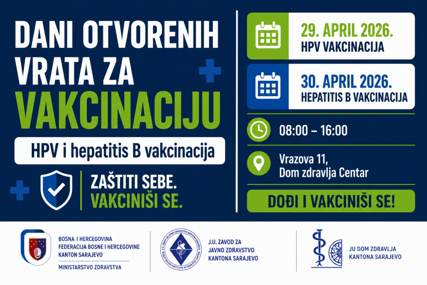 Poziv studentima i zdravstvenim radnicima KS - Dani otvorenih vrata za HPV i hepatitis B vakcinaciju