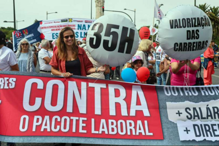 Desetine hiljada ljudi protestuje u Lisabonu protiv planiranih reformi tržišta rada