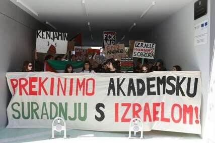 Studenti protestovali u Zagrebu zbog predavanja brata izraelskog zločinca