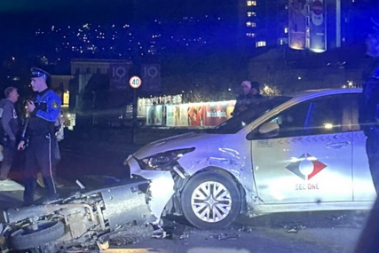 Sarajevo: Sudar automobila i motora kod mosta Čobanija