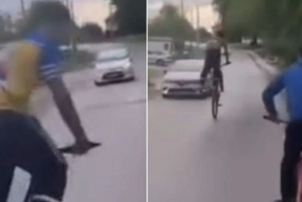 Pogledajte kako maloljetnici u Tuzli voze bicikla: Podižu se na zadnji točak, kreću se suprotnom trakom (VIDEO)