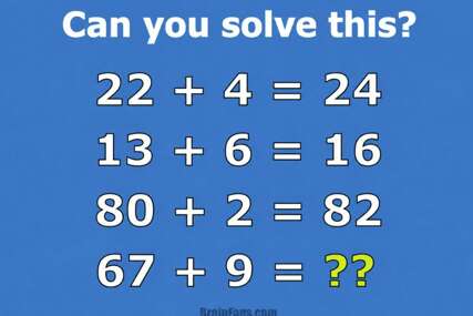 Viralna matematička mozgalica: Možete li naći skriveni broj?