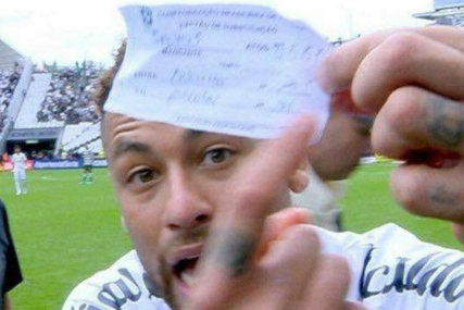BRAZILAC POLUDIO Neymar oteo papirić od sudije i pokazao ga kamerama!