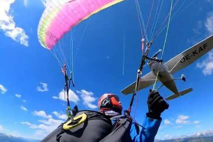 VIDEO Avion udario u paraglajdericu iznad Alpa, objavljen dramatični snimak
