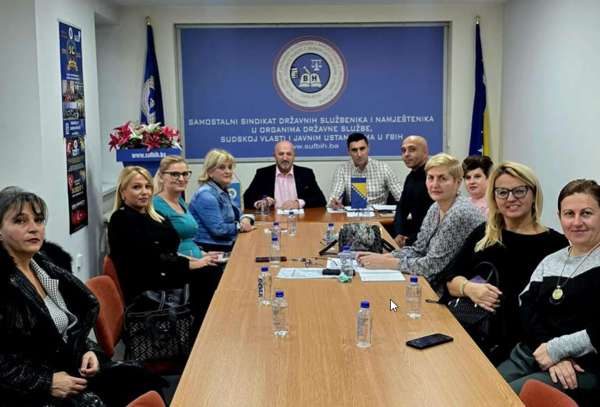 FOTO: SAMOSTALNI SINDIKAT DRŽAVNIH SLUŽBENIKA I NAMJEŠTENIKA 