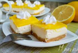 Limun cheesecake kocke – osvježavajući desert kojem je teško odoljeti