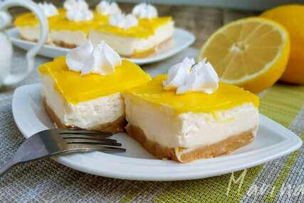 Limun cheesecake kocke – osvježavajući desert kojem je teško odoljeti