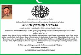 Sutra dženaza Nedimu Livnjaku Tajsi kojeg je ubio Almer Inajetović: Iza njega ostalo dvoje maloljetne djece