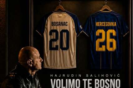 Svi pjevaju novu navijačku pjesmu "Volimo te, Bosno" - u spotu Baždarević, Nikić, Bolić, Glavaš...