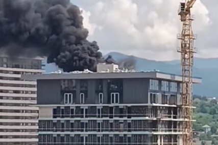 Izbio požar na gradilištu na Dolac Malti, vatrogasci ekspresno djelovali (VIDEO)