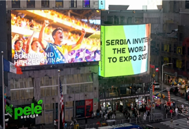Na njujorškom Times Squareu osvanuo bilbord podrške reprezentaciji BiH: "Zmajevi, dobrodošli"