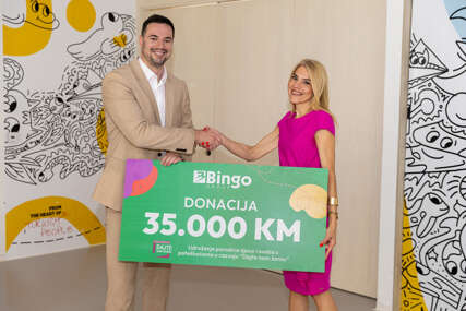 Bingo Group donirao 35.000 KM za unapređenje uslova u Dnevnom centru Udruženja "Dajte nam šansu"