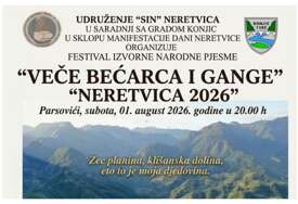U sklopu manifestacije „Dani Neretvice“ i Veče bećarca i gange