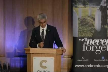Gradonačelnik Londona Sadiq Khan: Srebrenica nas uči šta se dešava kada se mržnji ne stane u kraj, priča Munire Subašić mi daje nadu