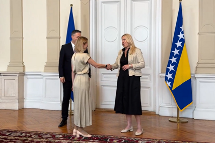 Kaja Kallas na sastanku u Predsjedništvu BiH: Dočekali su je Bećirović i Cvijanović