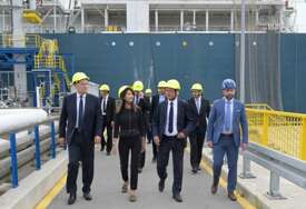 Čović i Jandroković posjetili LNG terminal na otoku Krku, u fokusu Južna plinska interkonekcija
