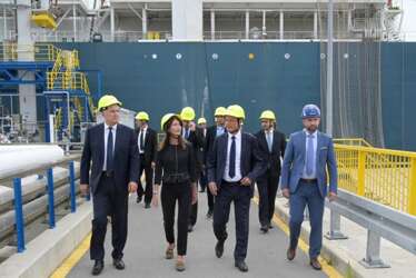 Čović i Jandroković posjetili LNG terminal na otoku Krku, u fokusu Južna plinska interkonekcija