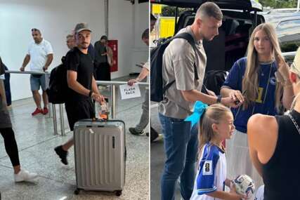 Džeko, Katić i Bašić stigli u Sarajevo