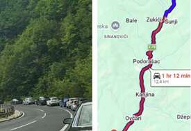 Velike gužve iz pravca Sarajeva: Od Bradine do Konjica se vozi preko sat vremena