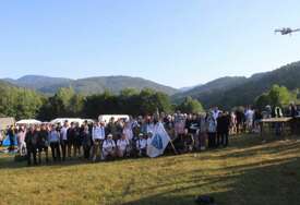 Učenici iz Kantona Sarajeva na završnoj dionici Marša mira prema Potočarima