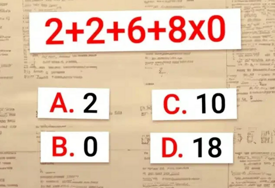 Matematička mozgalica: Možete li riješiti ovaj zadatak?
