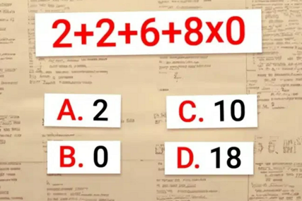 Matematička mozgalica: Možete li riješiti ovaj zadatak?
