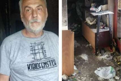Nakon požara na Dobrinji ostao bez doma: Sarajlija Nebojša Radanović i dalje živi u izgorjelom stanu, komšije pokrenule akciju pomoći