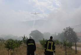 Požar na brdu Radovići sjeverno od Mostara gase dva Air Tractora