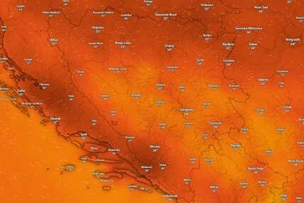 Stiže vrhunac toplotnog vala: Temperature u BiH idu i do 40°C, osvježenja nema na vidiku