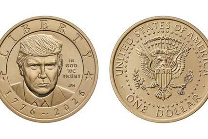 Američka kovnica počela proizvodnju novčića od jednog dolara s Trumpovim likom
