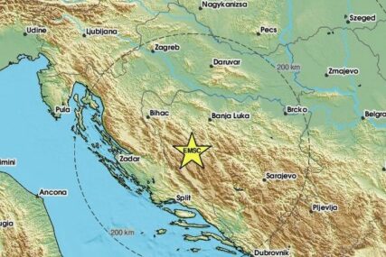 Snažan zemljotres jačine 3,4 stepena pogodio BiH