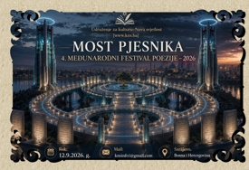 Most pjesnika 2026: Otvoren javni poziv pjesnicima iz BiH i cijelog svijeta