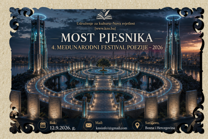 Most pjesnika 2026: Otvoren javni poziv pjesnicima iz BiH i cijelog svijeta