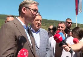 Neugodan trenutak za Dodika: Vučić ga ispravljao u Čipuljiću