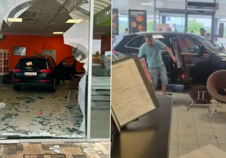 FOTO: SCREENSHOT 24SATA.HR | AUTOM ULETIO U KAFIĆ NA ODMARALIŠTU NA AUTO-PUTU U HRVATSKOJ