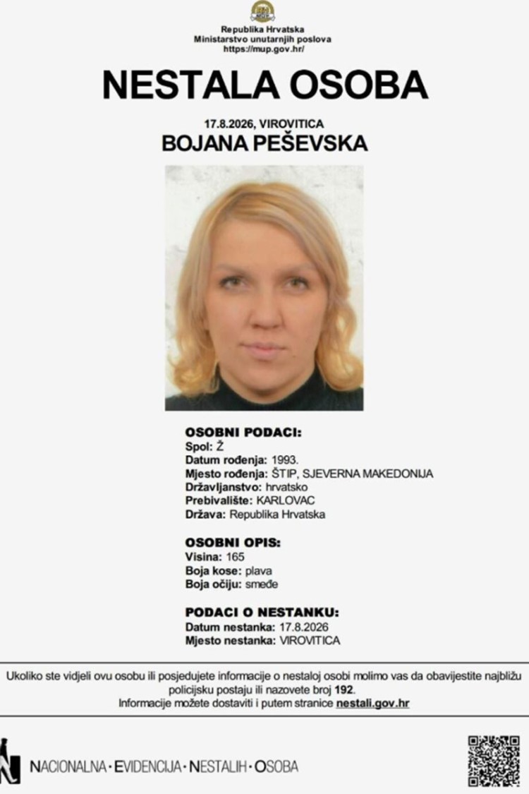 FOTO: SCREENSHOT/MUP/NESTALI.HR/