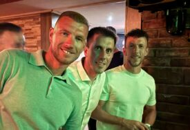 Džeko nakon koncerta Dine Merlina u Sarajevu ugostio Perišića