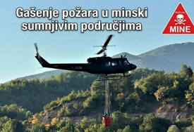 OS BiH pojašnjavaju zašto helikopteri ne mogu na sva požarišta: Minska polja predstavljaju ogroman rizik