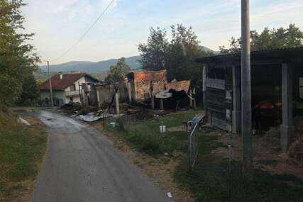 Detalji požara u Kotor Varošu: Namjerno zapalio štalu i stoku, velika šteta