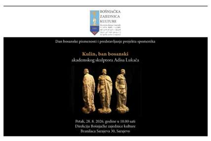 Sarajevo uskoro dobija spomenik banu Kulinu, u petak zvanično predstavljanje